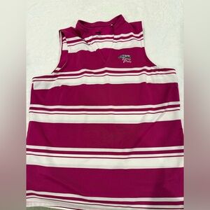 Striped Pink Sleeveless Top